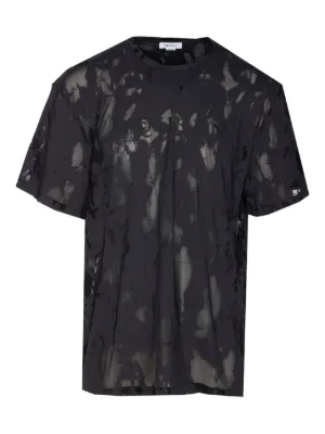 Tシャツ・カットソー ALEXANDER MCQUEEN Men T Shirts 815067 QTAC5 0582 GREY Men's Skull T-shirt in Grey & Silver | McQueen US