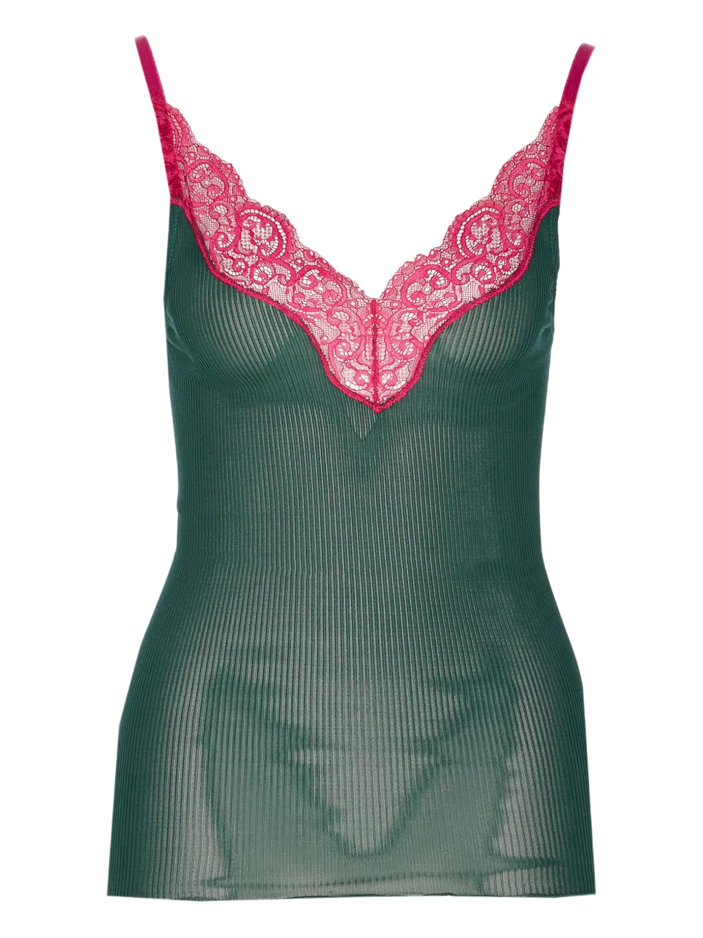 Saint Laurent silk tank top - グリーン Saint Laurent silk tank top - グリーン