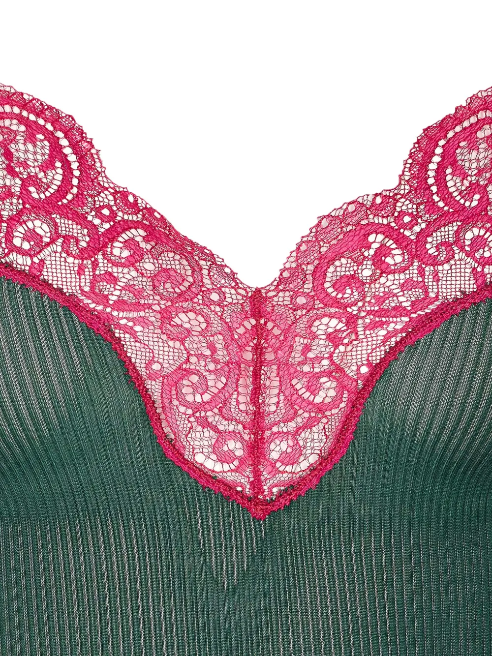 Saint Laurent Zijden tanktop Groen