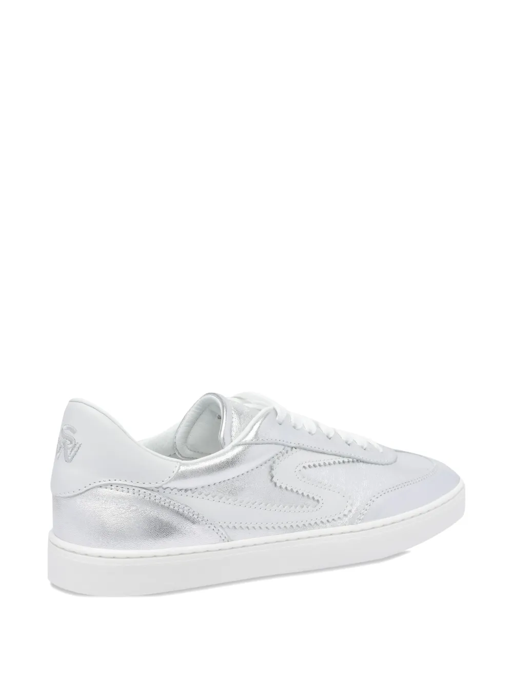 Stuart Weitzman leather sneakers Silver