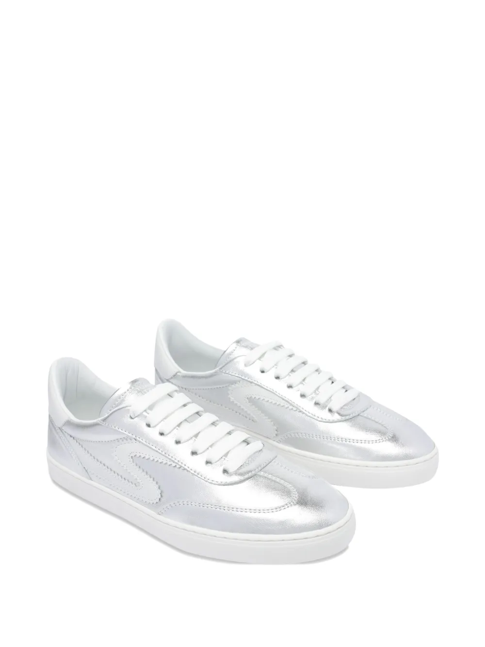 Stuart Weitzman leather sneakers - Zilver