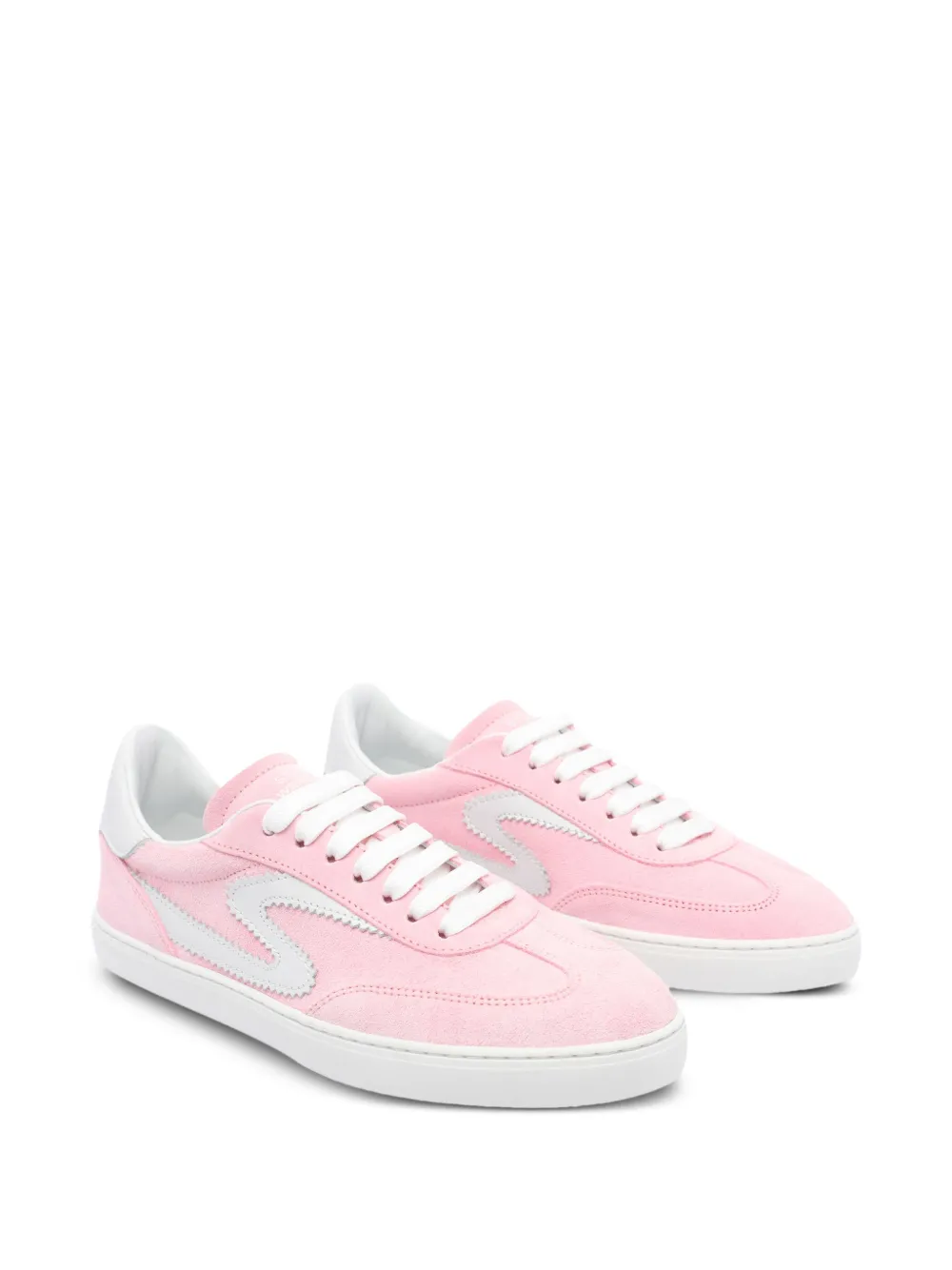 Stuart Weitzman leather sneakers Pink