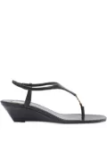 Saint Laurent 40mm Cassandra sandals - Black