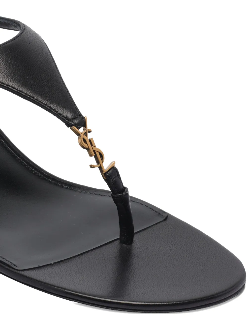 Saint Laurent 40 mm Cassandra sandalen Zwart