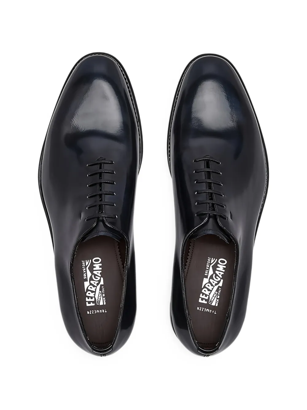 Ferragamo Tramezza 系带牛津鞋 | 蓝色 | Image 1