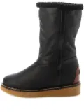 Ferragamo shearling-trim boots - Black
