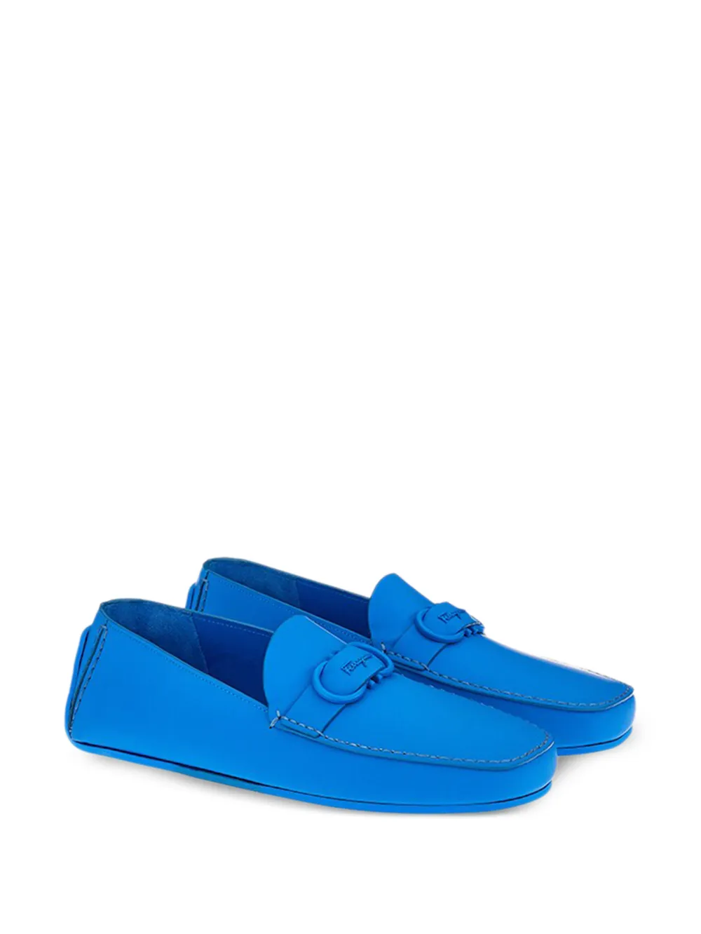 Ferragamo Gancini-plaque loafers - Blu
