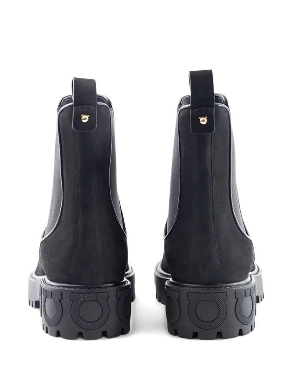 Ferragamo elastic-side Chelsea boots Zwart