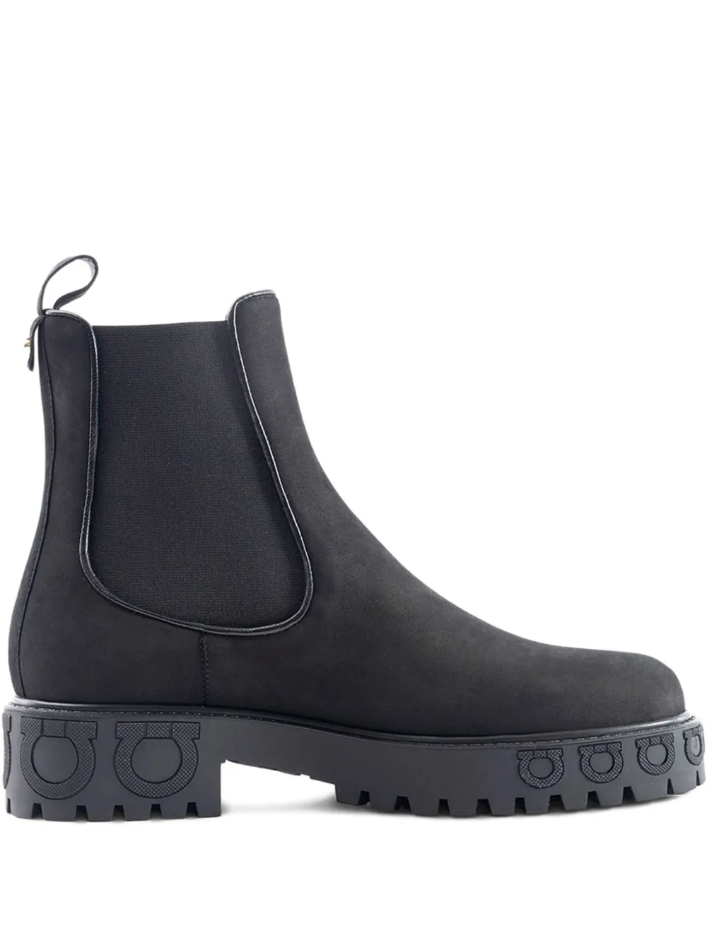 Ferragamo elastic-side Chelsea boots Zwart