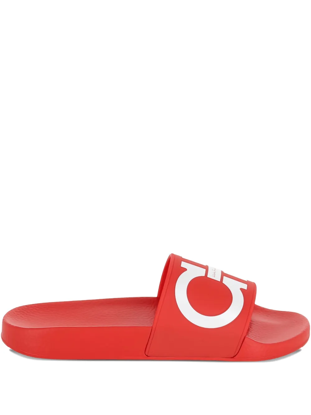 Ferragamo logo-motif slides Red