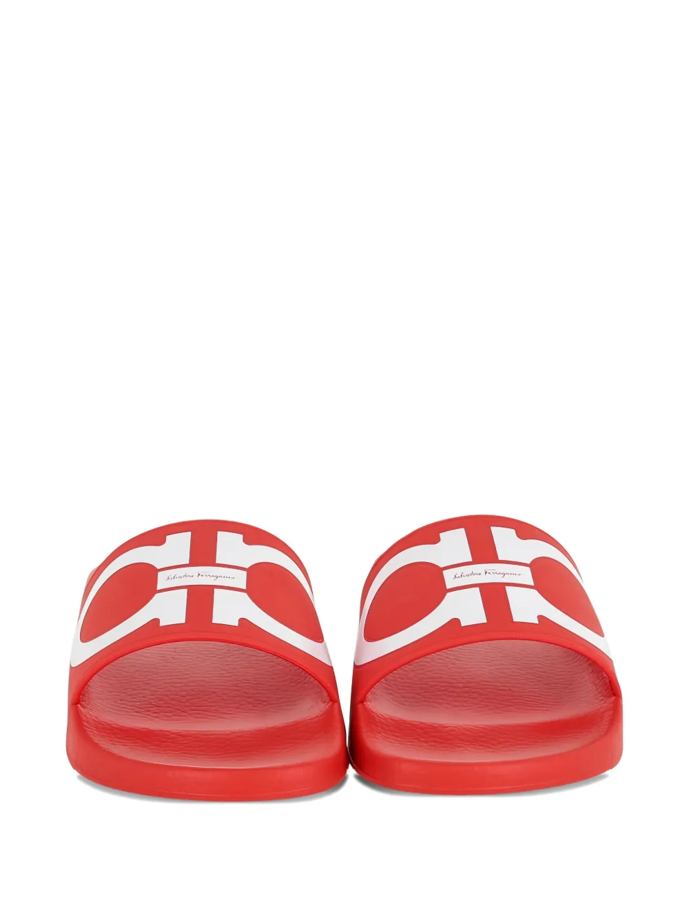 Ferragamo logo-motif slides Red