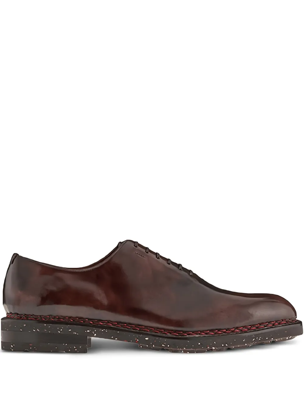 Ferragamo leather Oxford shoes Brown