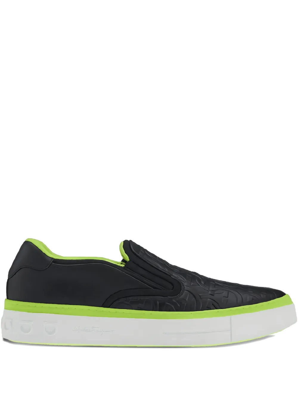 Ferragamo embossed-logo slip-on Black