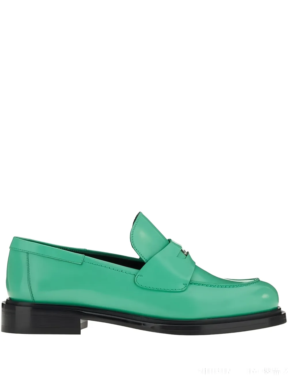 Ferragamo peny-strap leather loafers - Verde
