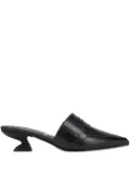 Ferragamo pointed-toe sculpted-heel mules - Black