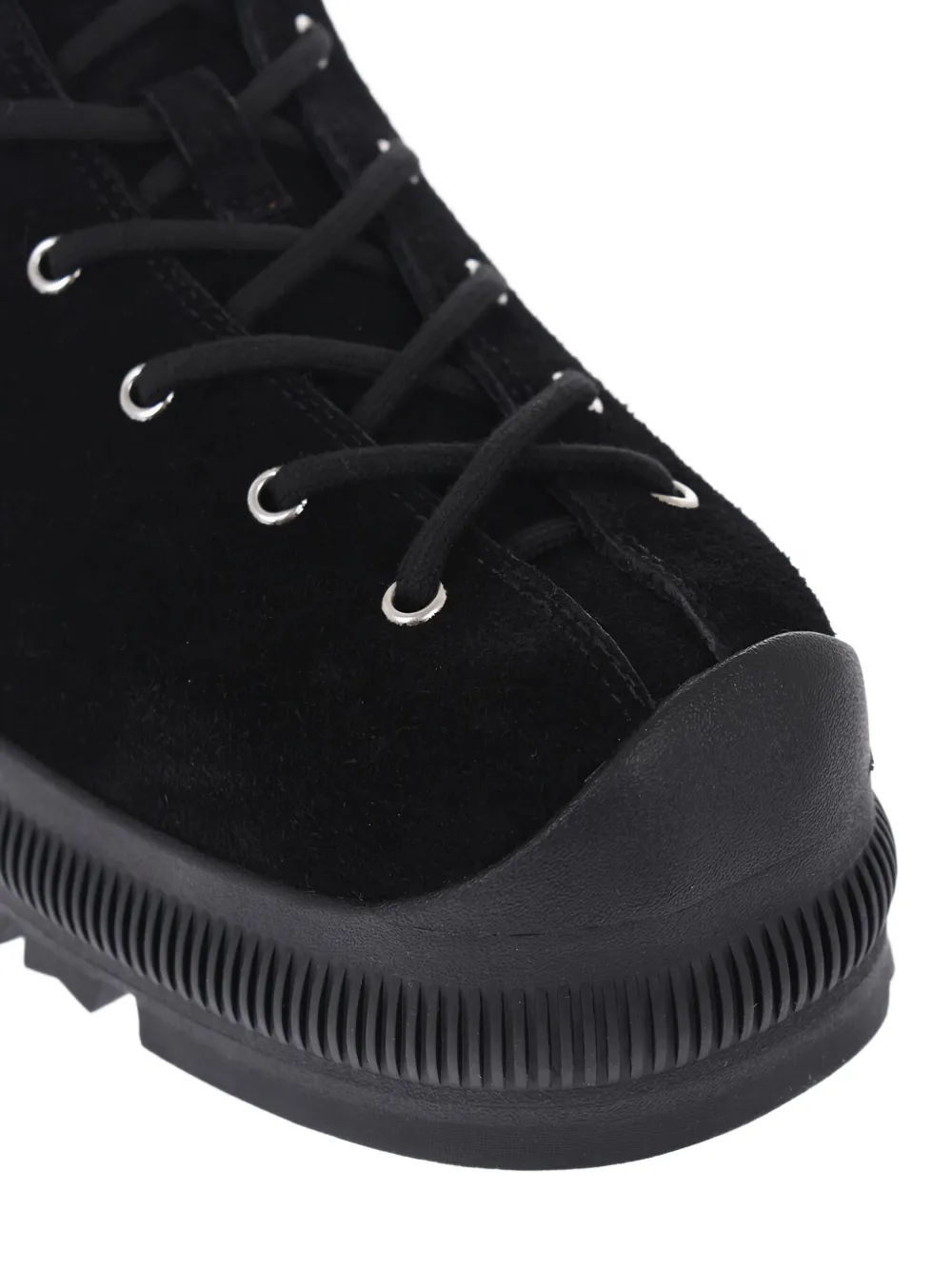 Jil Sander Suède sneakers Zwart