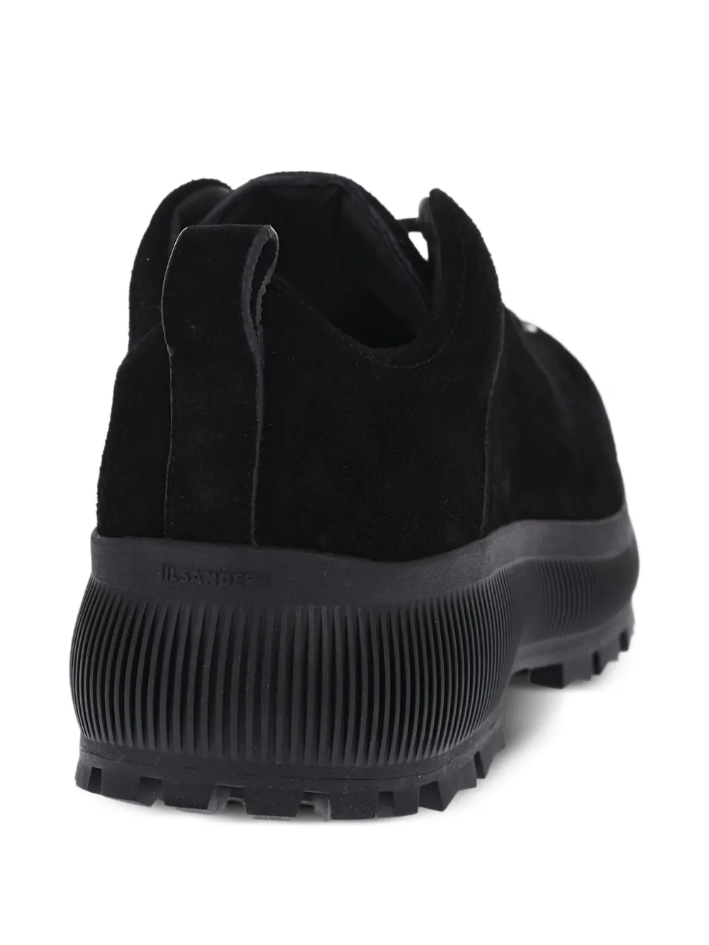 Jil Sander Suède sneakers Zwart