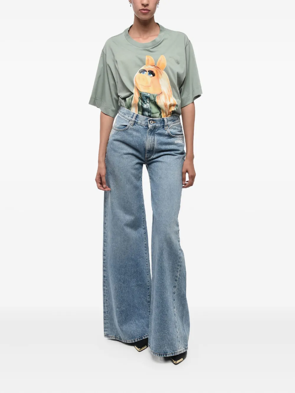Off-White Flared jeans - Blauw