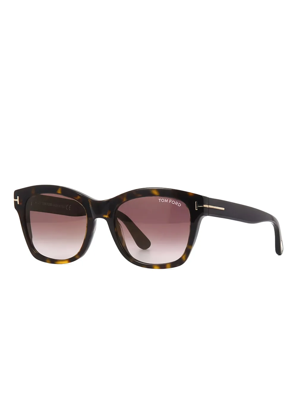 TOM FORD Eyewear Zonnebril met vierkant montuur - Bruin