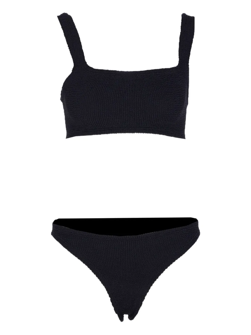 Hunza G Gekreukte bikini Zwart