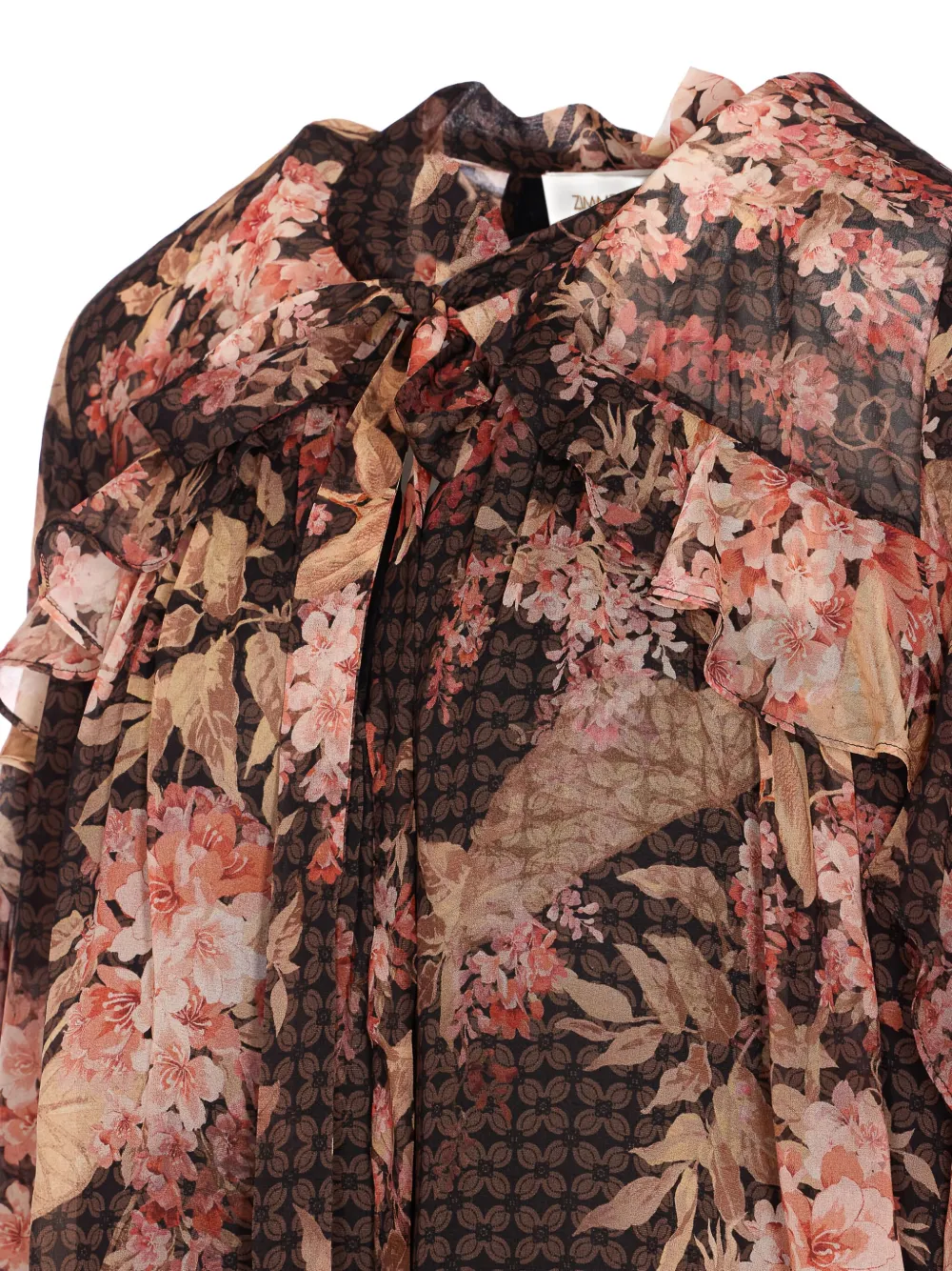 ZIMMERMANN Illuminate Flutter blouse Bruin