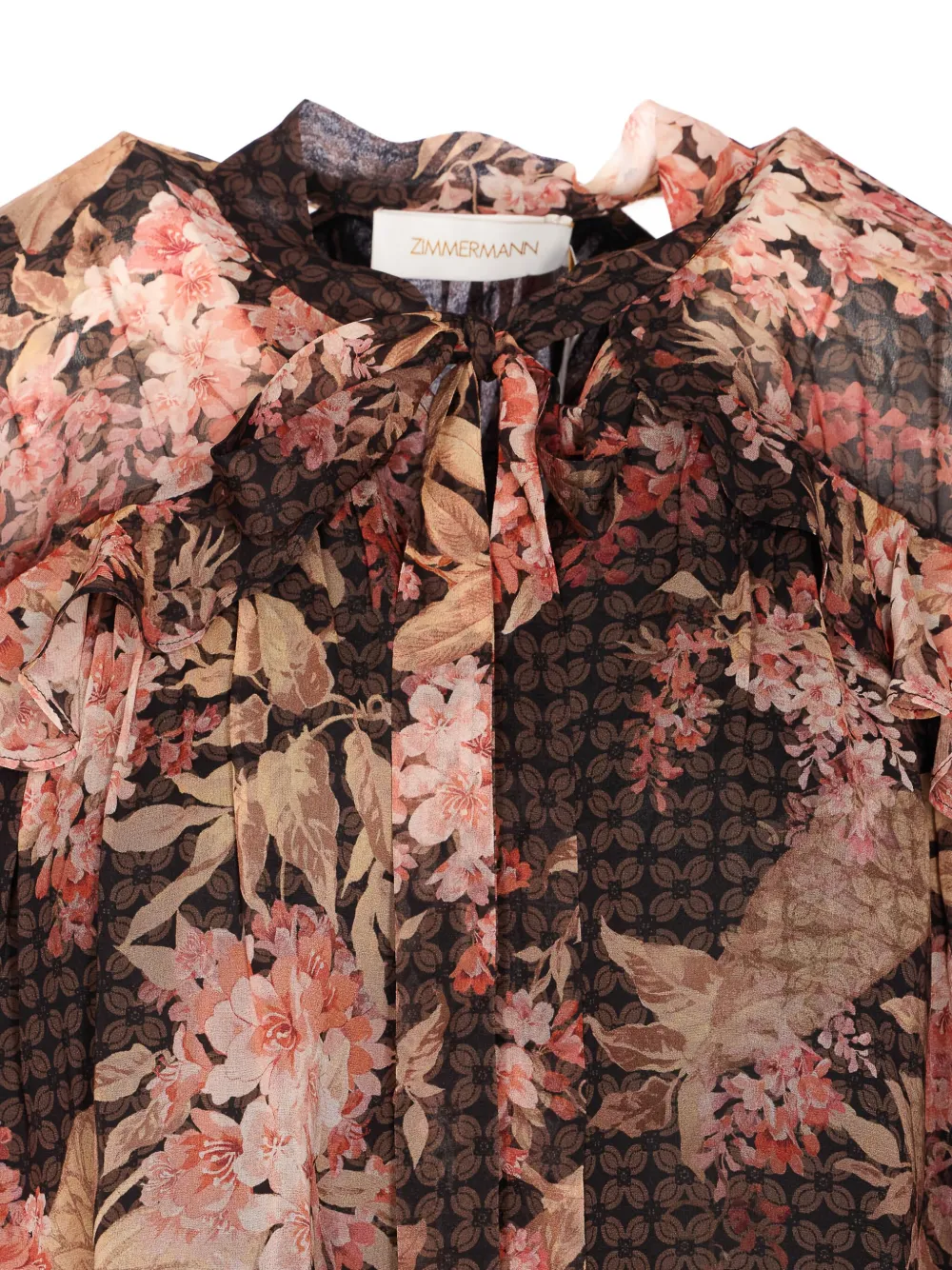 ZIMMERMANN Illuminate Flutter blouse Bruin