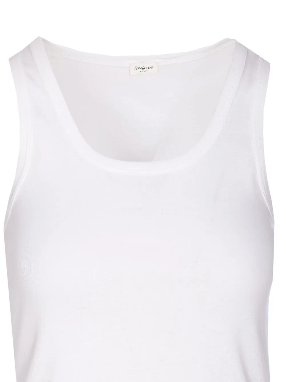 Saint Laurent Katoenen tanktop Wit