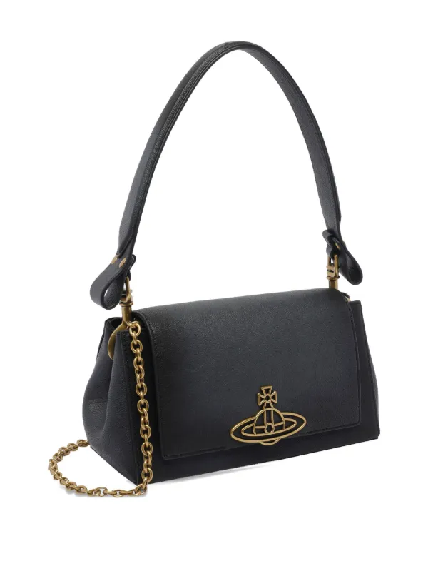 ショルダーバッグ・ポシェット VIVIENNE WESTWOOD MEDIUM BLACK SMOOTH SHOULDER BAG HAZEL Vivienne Westwood Medium Hazel Shoulder Bag | Black | FARFETCH