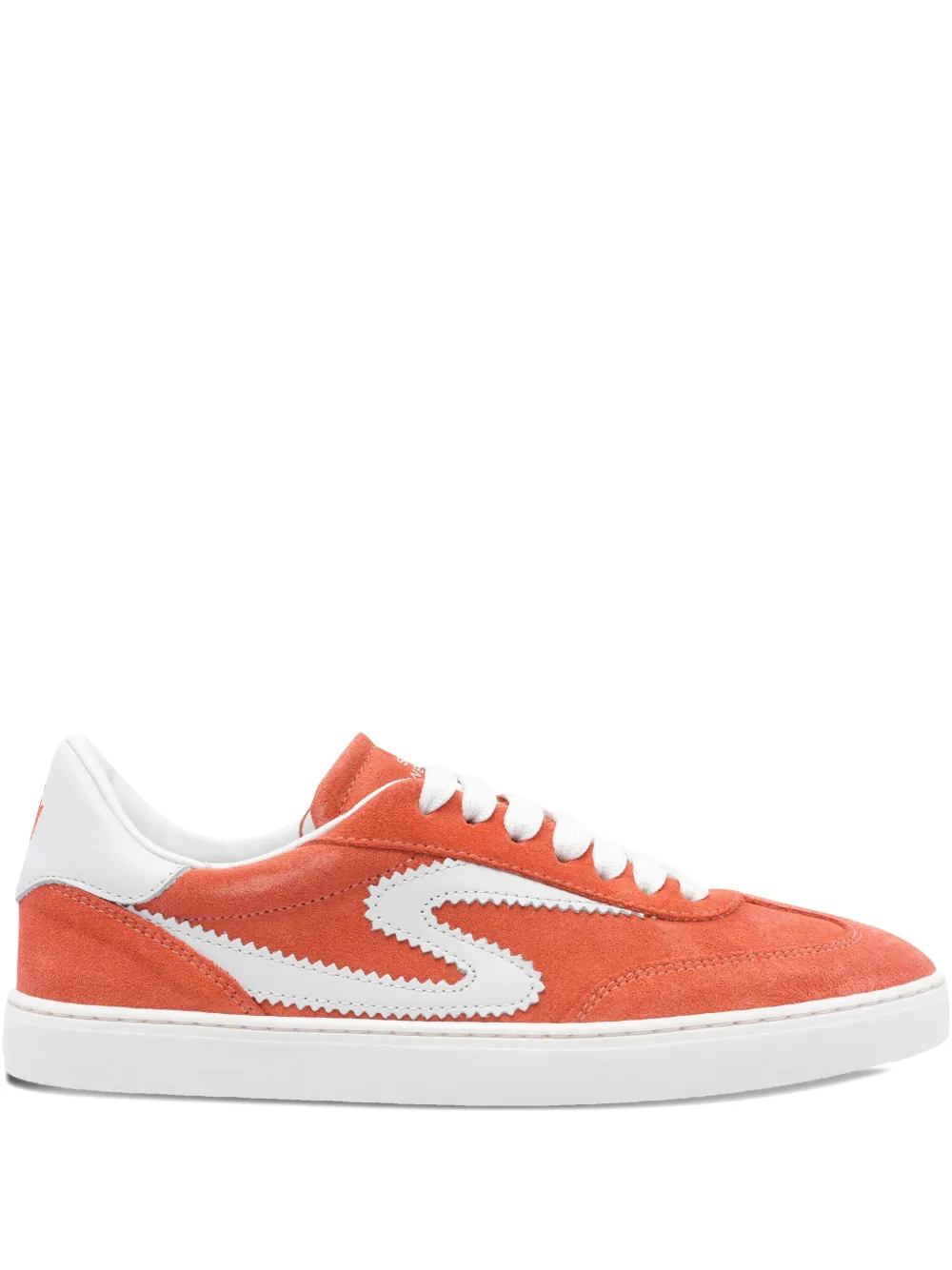 Stuart Weitzman leather sneakers Orange