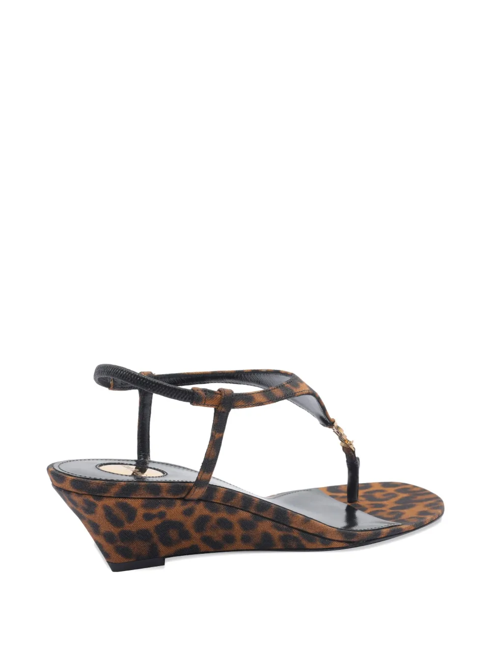 Saint Laurent 40 mm Cassandra sandalen Bruin