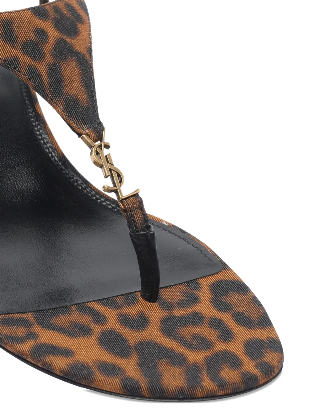 Saint Laurent 40 mm Cassandra sandalen Bruin