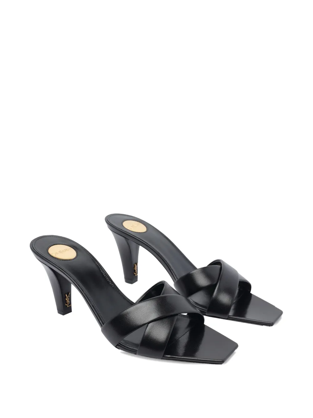 Saint Laurent 75mm Jill mules - Zwart