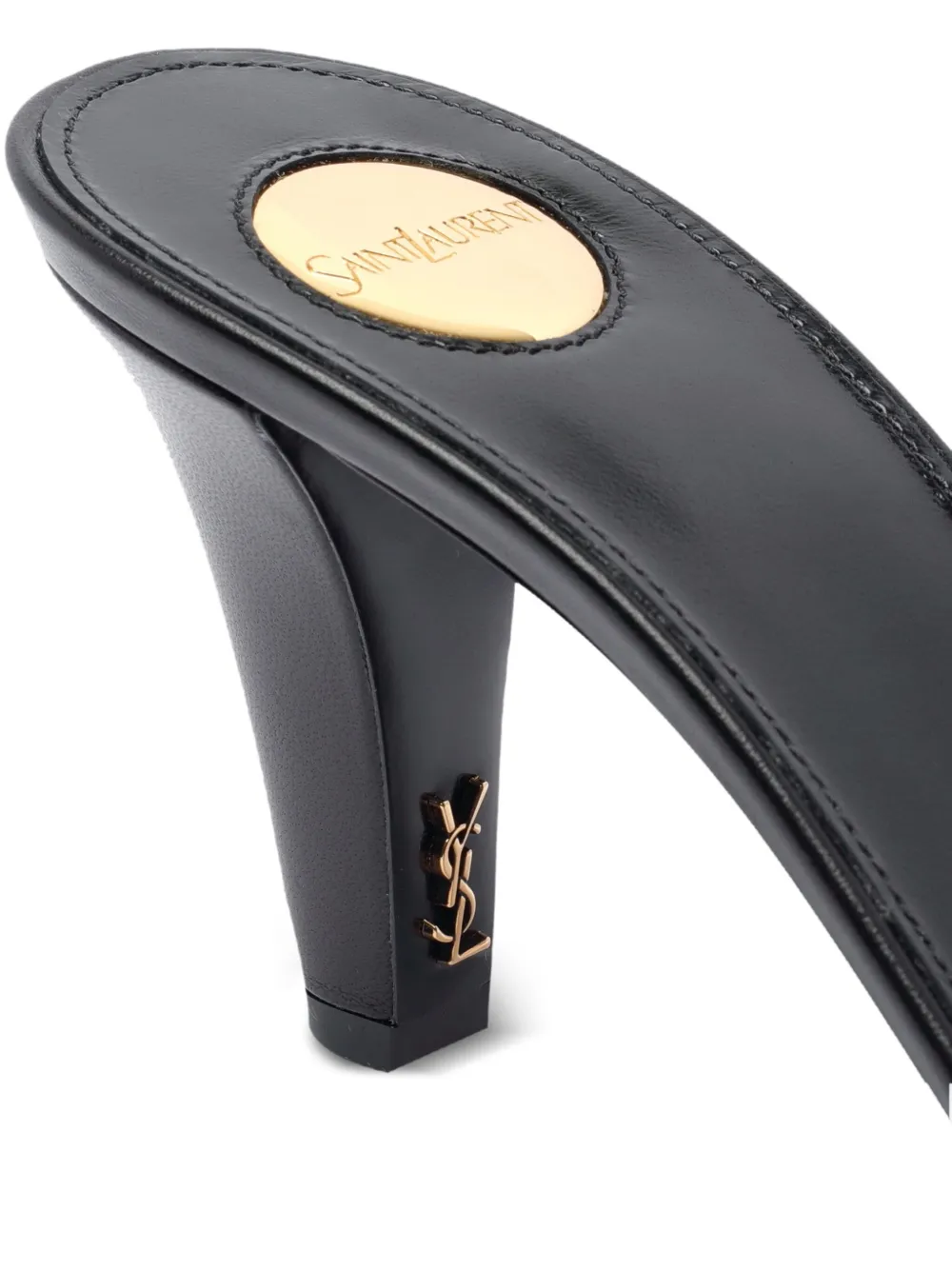 Saint Laurent 75 mm Jill muiltjes Zwart