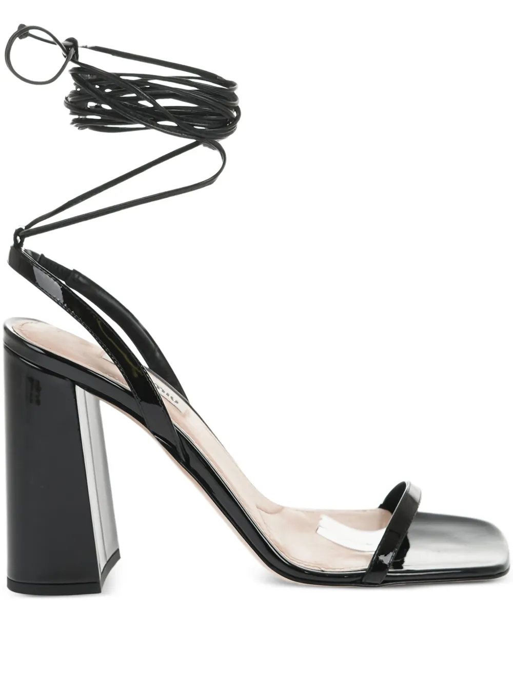 Miu 105mm leather sandals Black