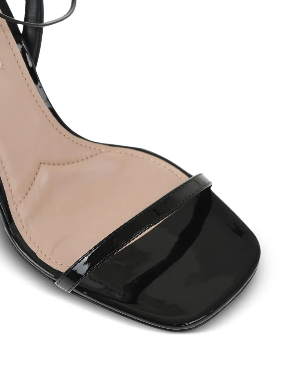 Miu 105mm leather sandals Black