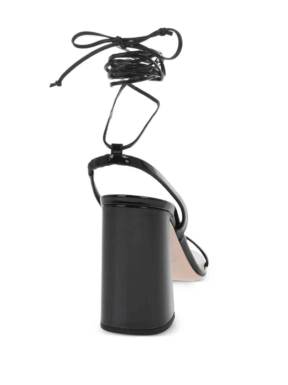 Miu 105mm leather sandals Black