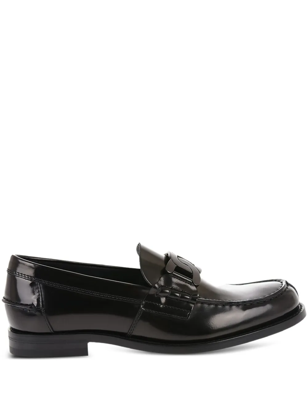 Tod's Chain-detailed Brushed Loafers