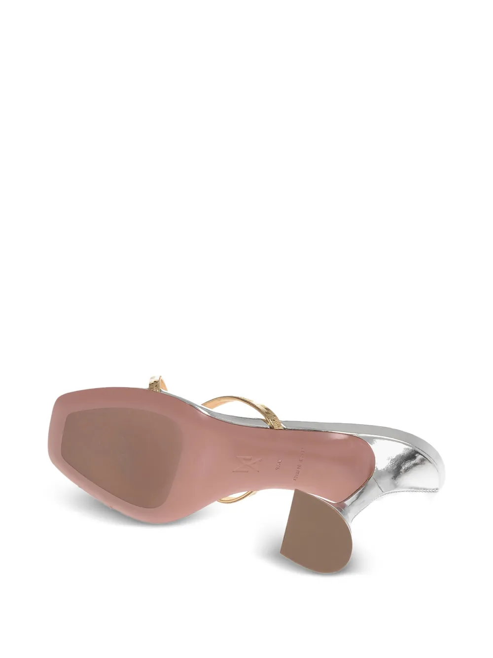 Amina Muaddi 95mm Henson mules Gold