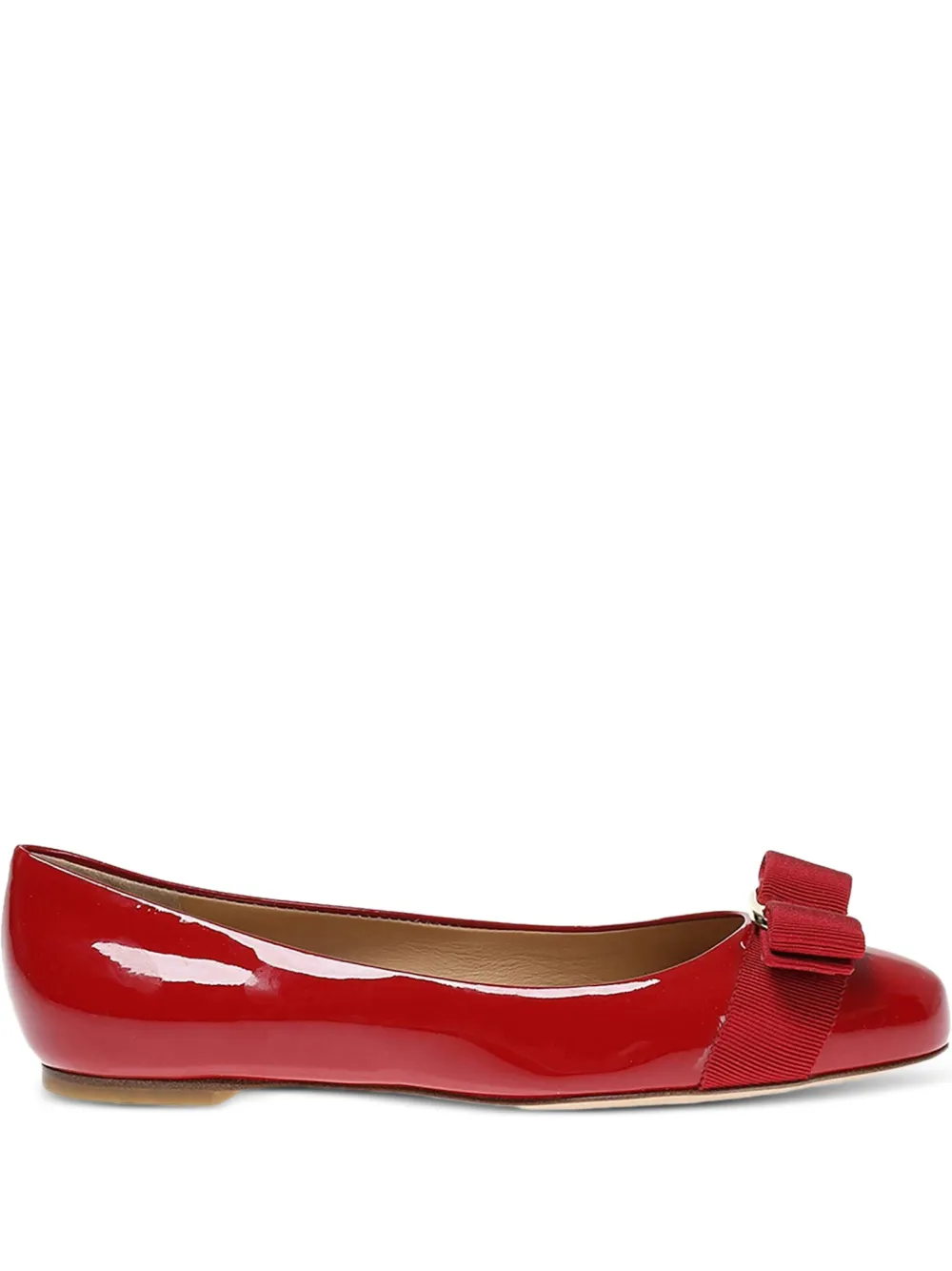 Ferragamo Varina ballerina's Rood