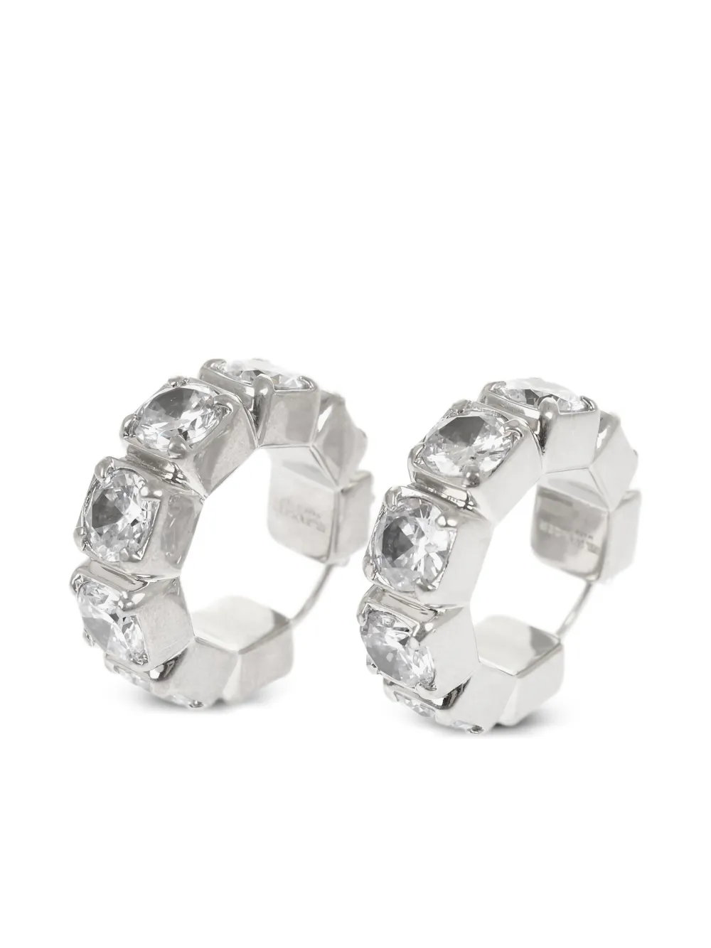 Jil Sander aretes con detalles de cristal | plateado | Image 1