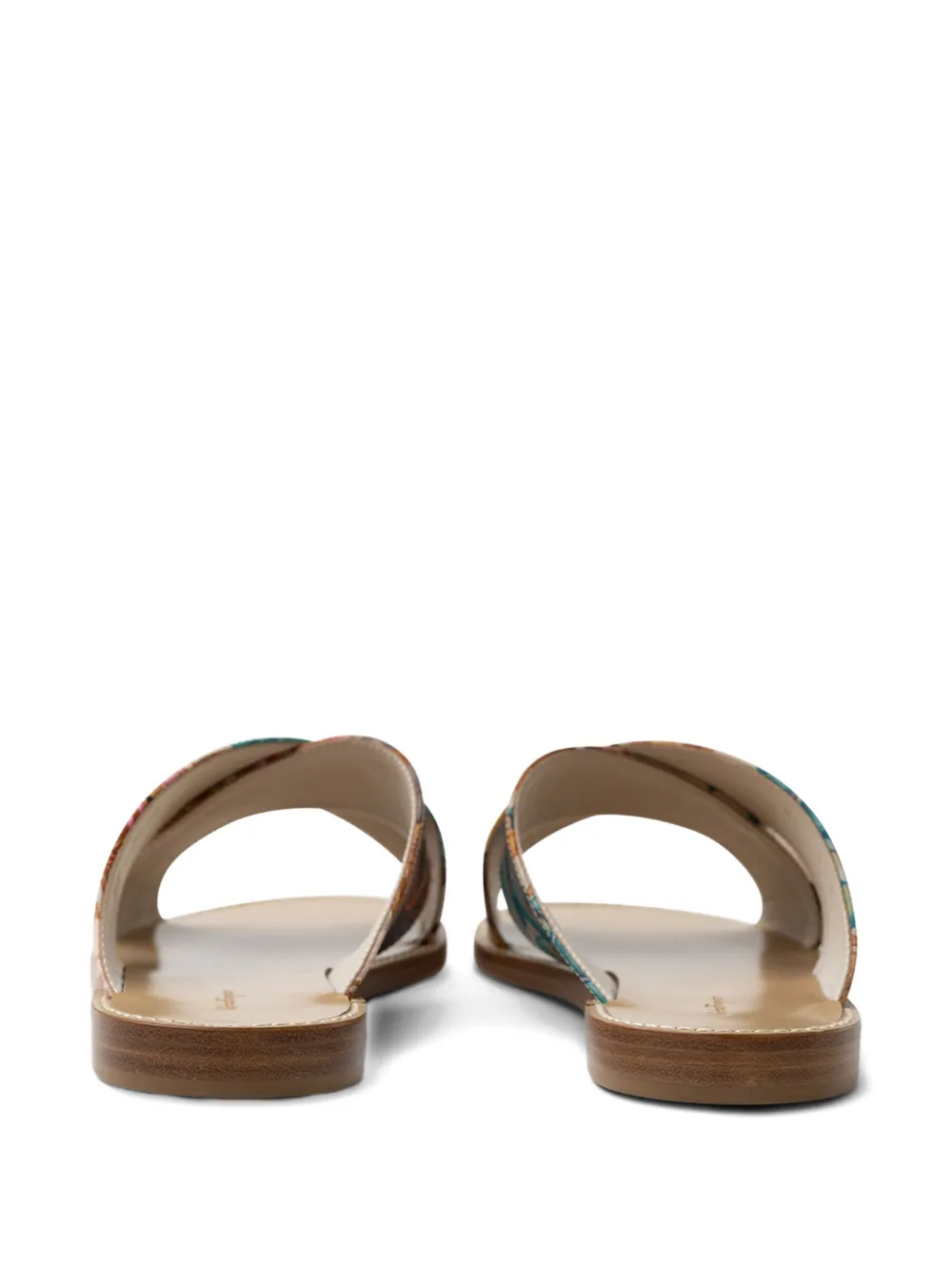 Ferragamo Sandalen met Giacky print Blauw