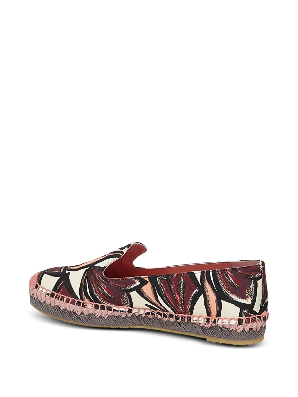 Ferragamo floral-print espadrille espadrilles Rood