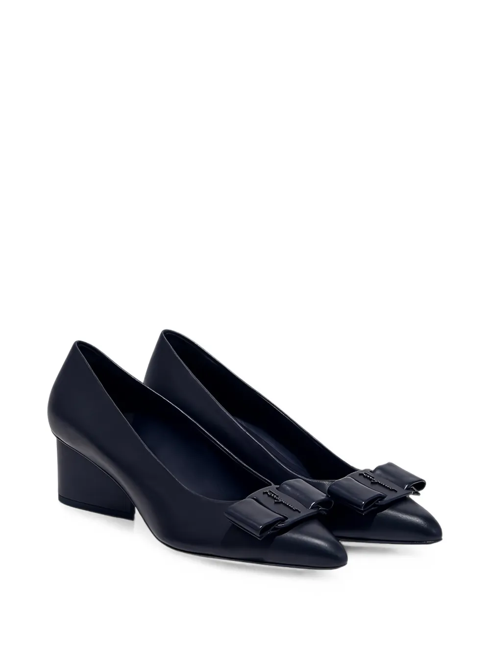 Ferragamo Vara bow pumps Blauw
