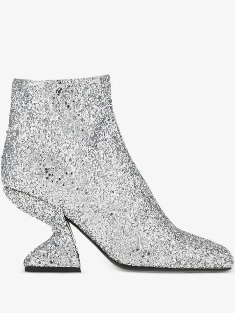 Ferragamo bottines à effet pailleté
