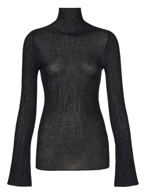 Ferragamo high-neck flared-cuff sweater