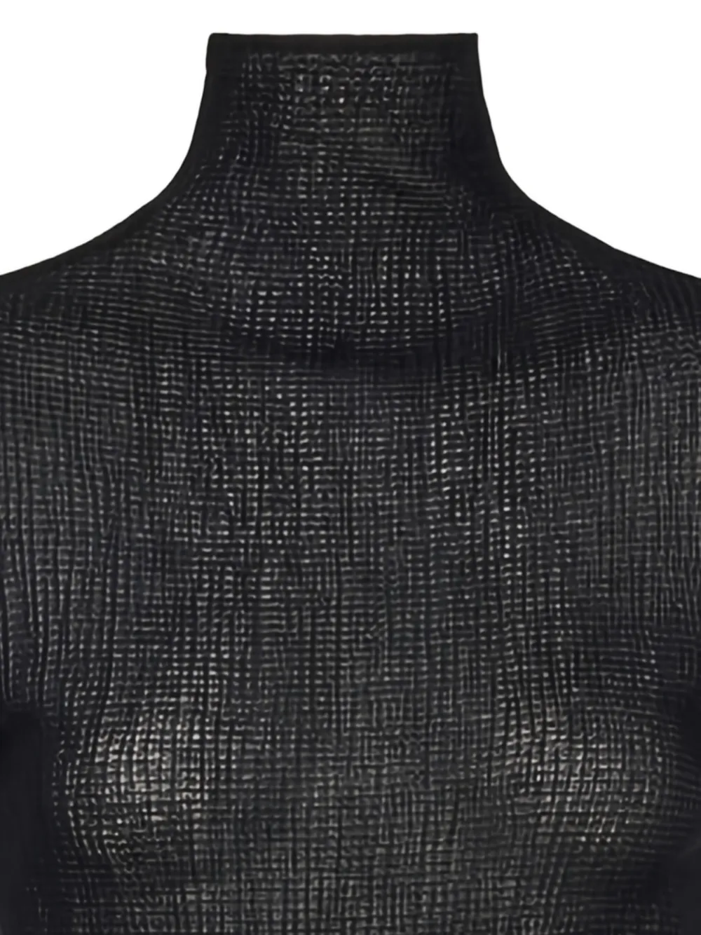 Ferragamo High-neck Flared-cuff Sweater In Black