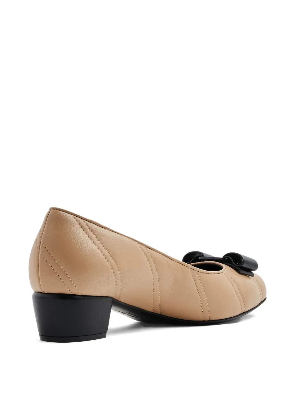 Ferragamo bow-detail pumps Brown