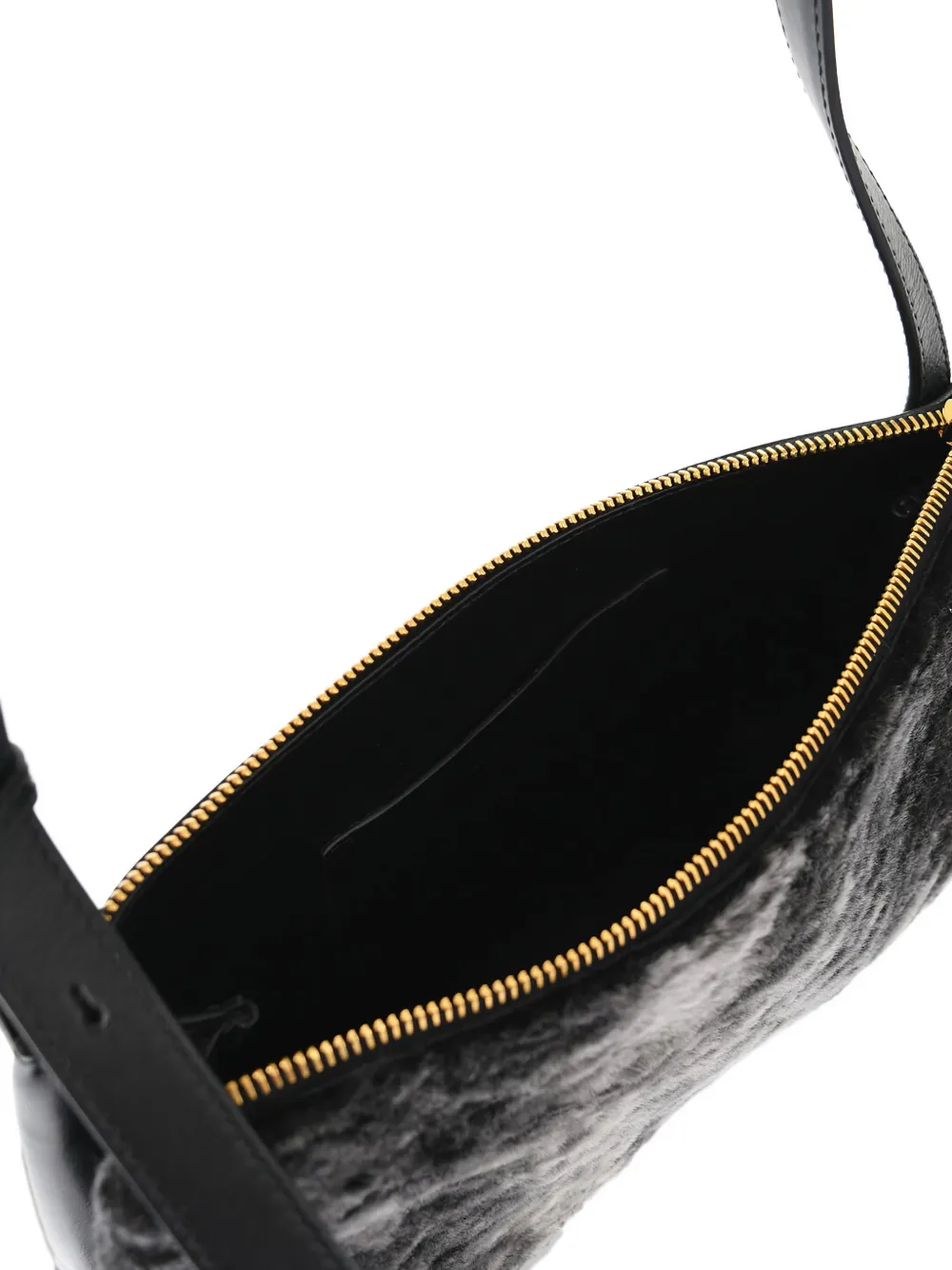 Jil Sander Empire leren schoudertas Zwart
