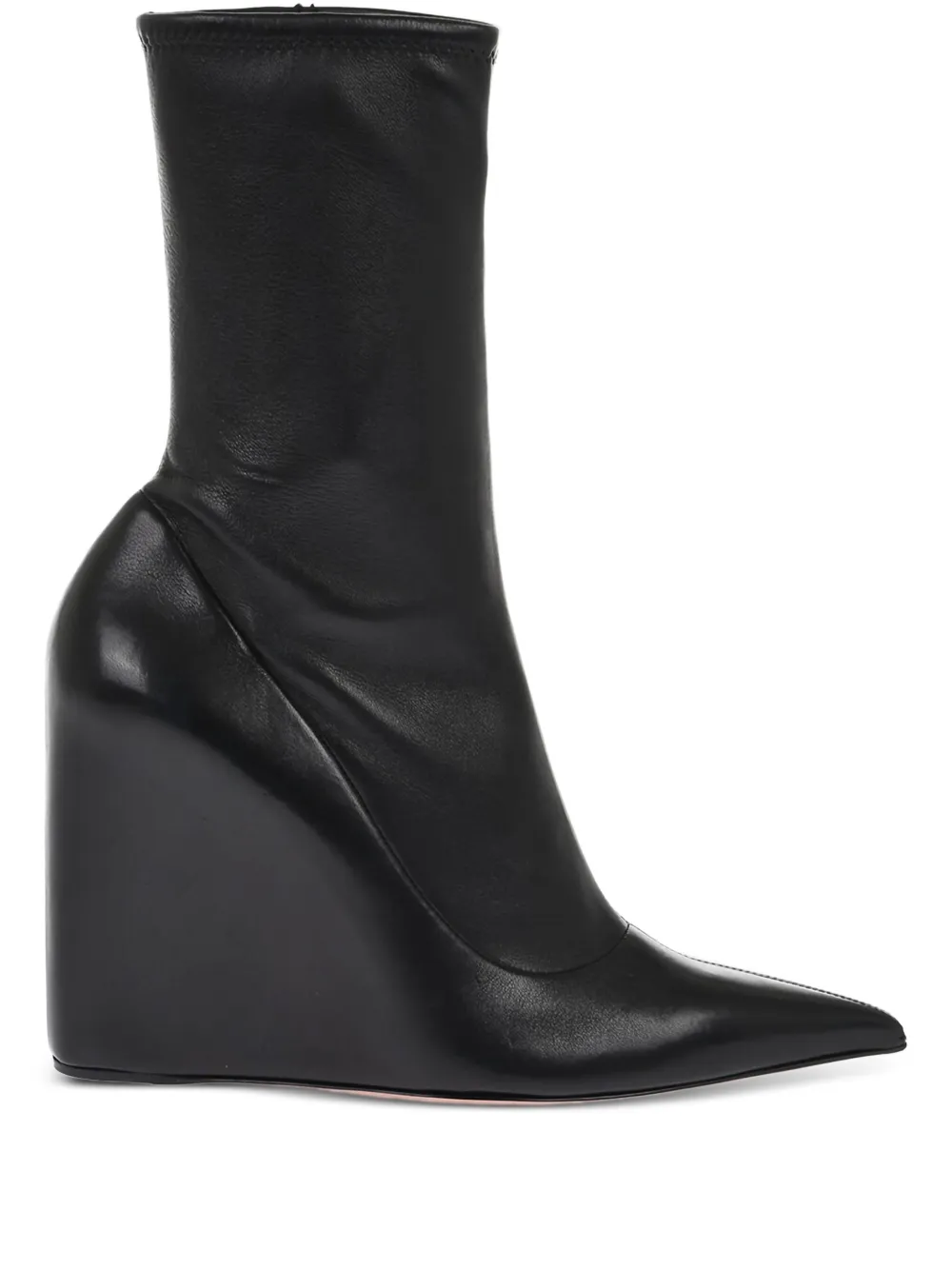Amina Muaddi 100mm Danielle boots Black