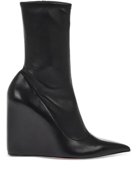 Amina Muaddi botas Danielle con tacón de 100mm